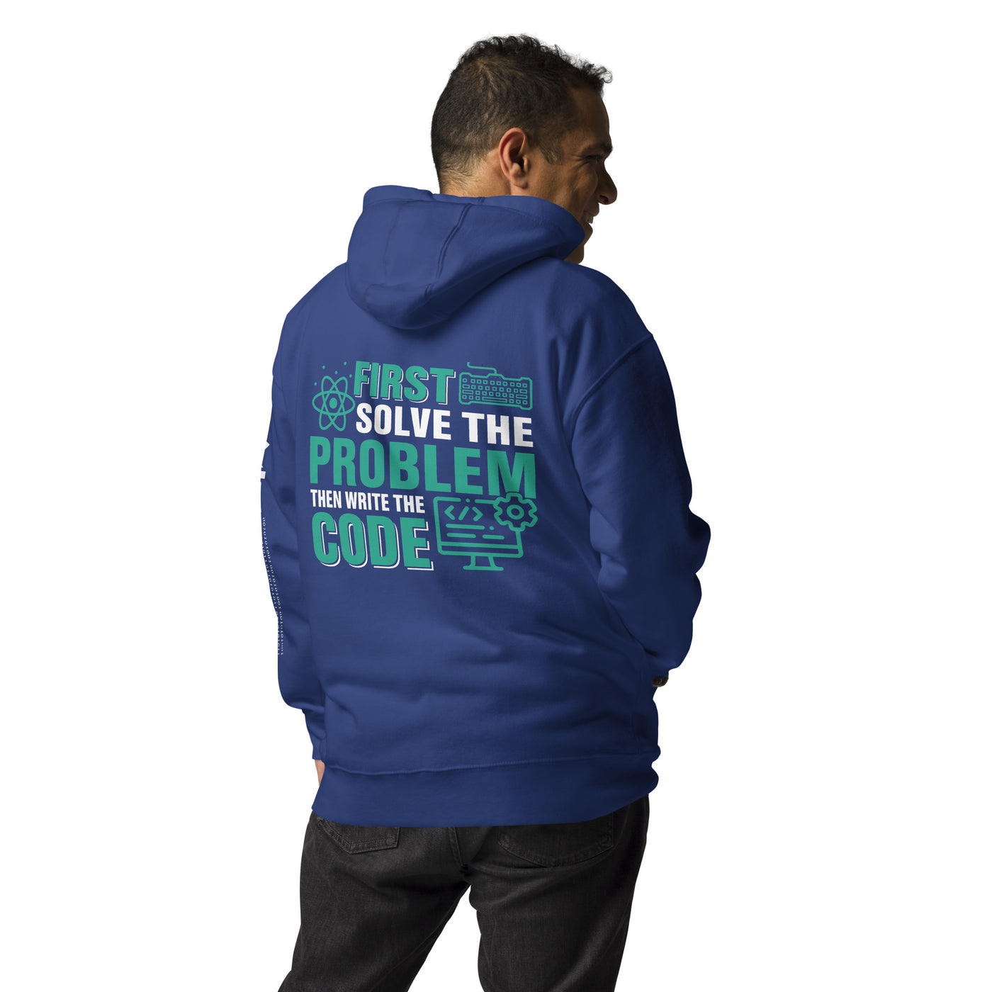 First solve the Problem. Then, write the code Unisex Hoodie ( Back Print )
