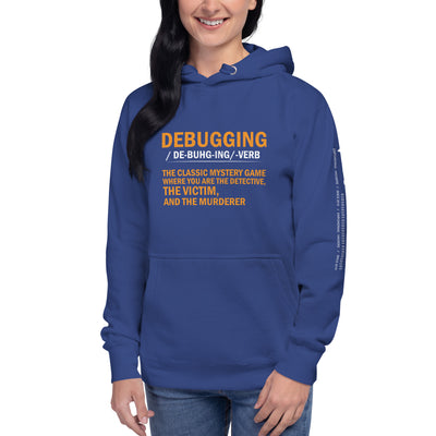 Debugging definition ( Orange Text ) - Unisex Hoodie