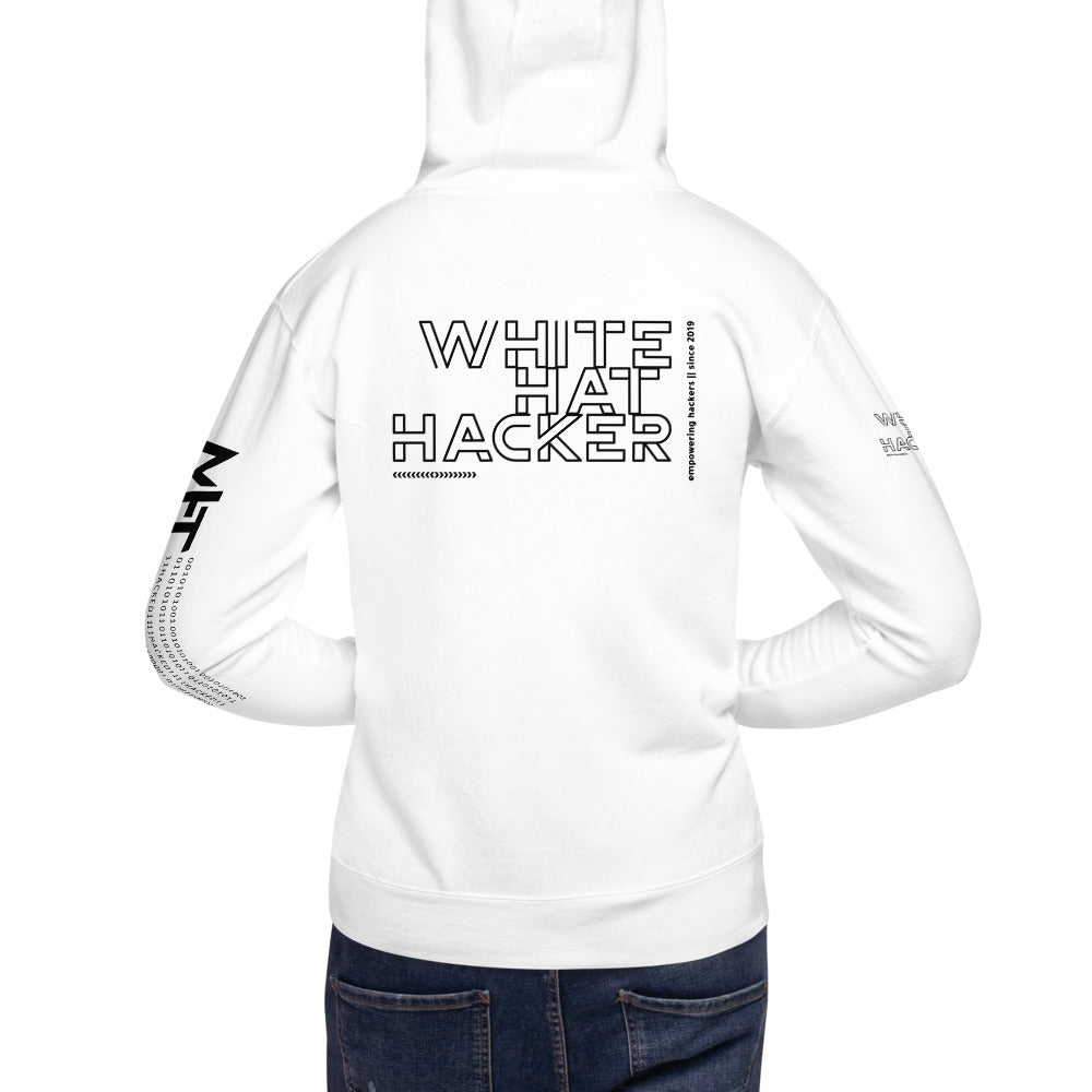 White hat hacker - Unisex Hoodie (back print)