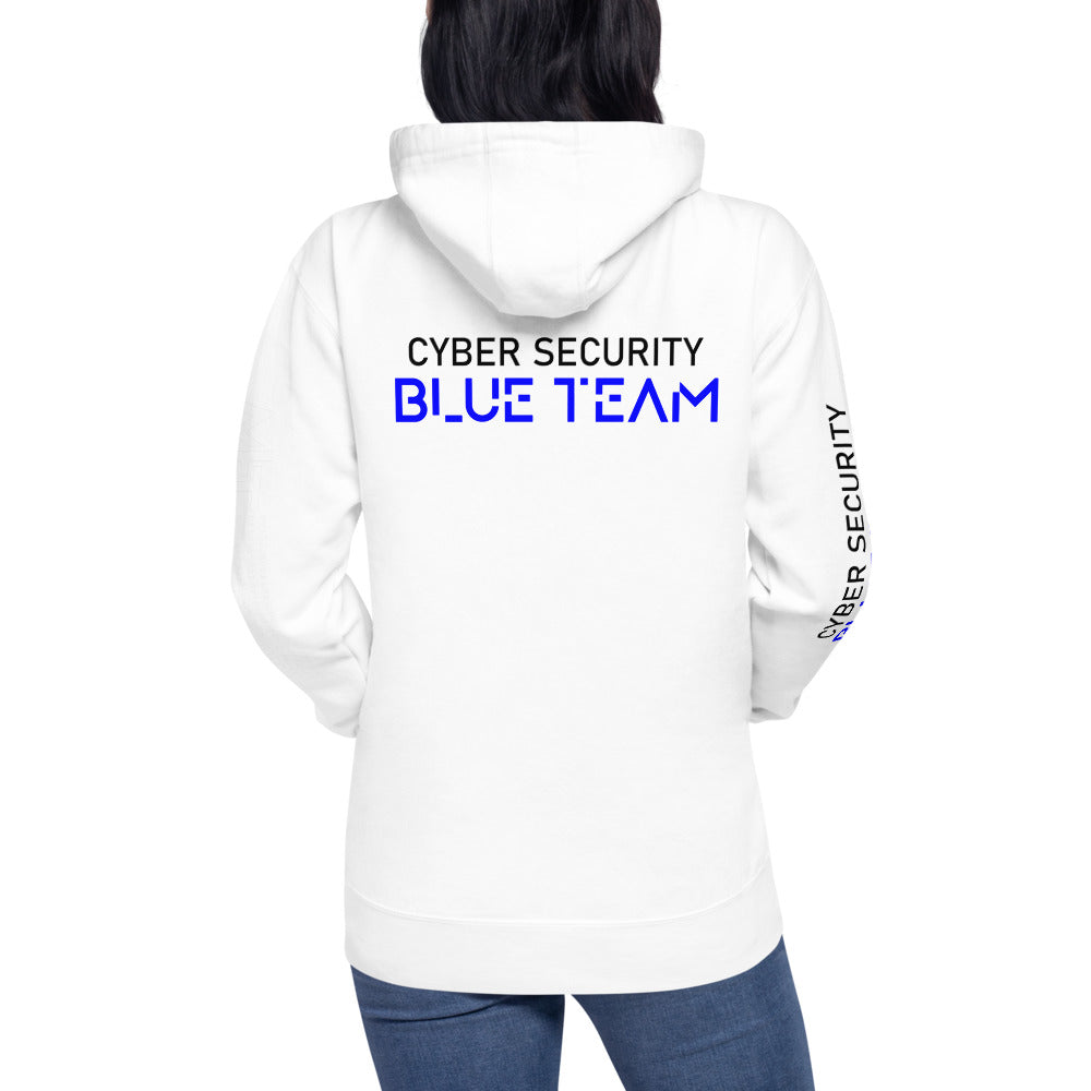 Cybersecurity Blue Team v4 - Unisex Hoodie (back print)