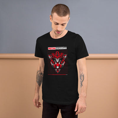 Red Mecha Guardian  - Short-Sleeve Unisex T-Shirt