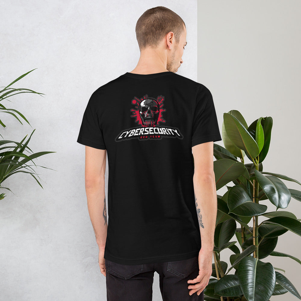 Cybersecurity Red Team v4 - Short-Sleeve Unisex T-Shirt (back print)