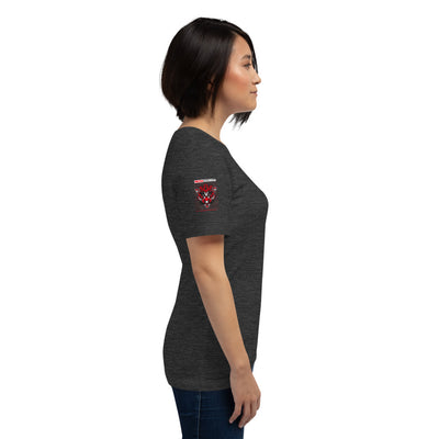 Red Mecha Guardian  - Short-Sleeve Unisex T-Shirt (all sides print)