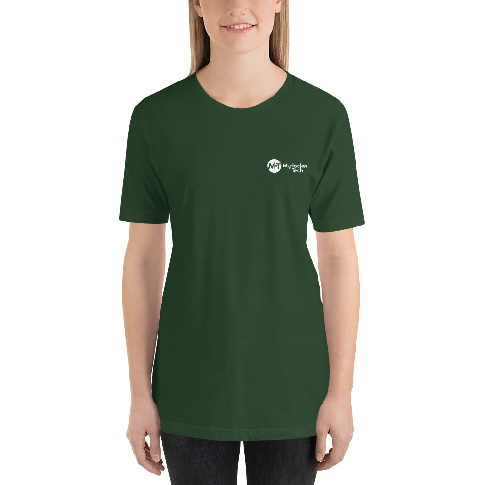 Black Hat Hacker V2 - Short-Sleeve Unisex T-Shirt (back print)