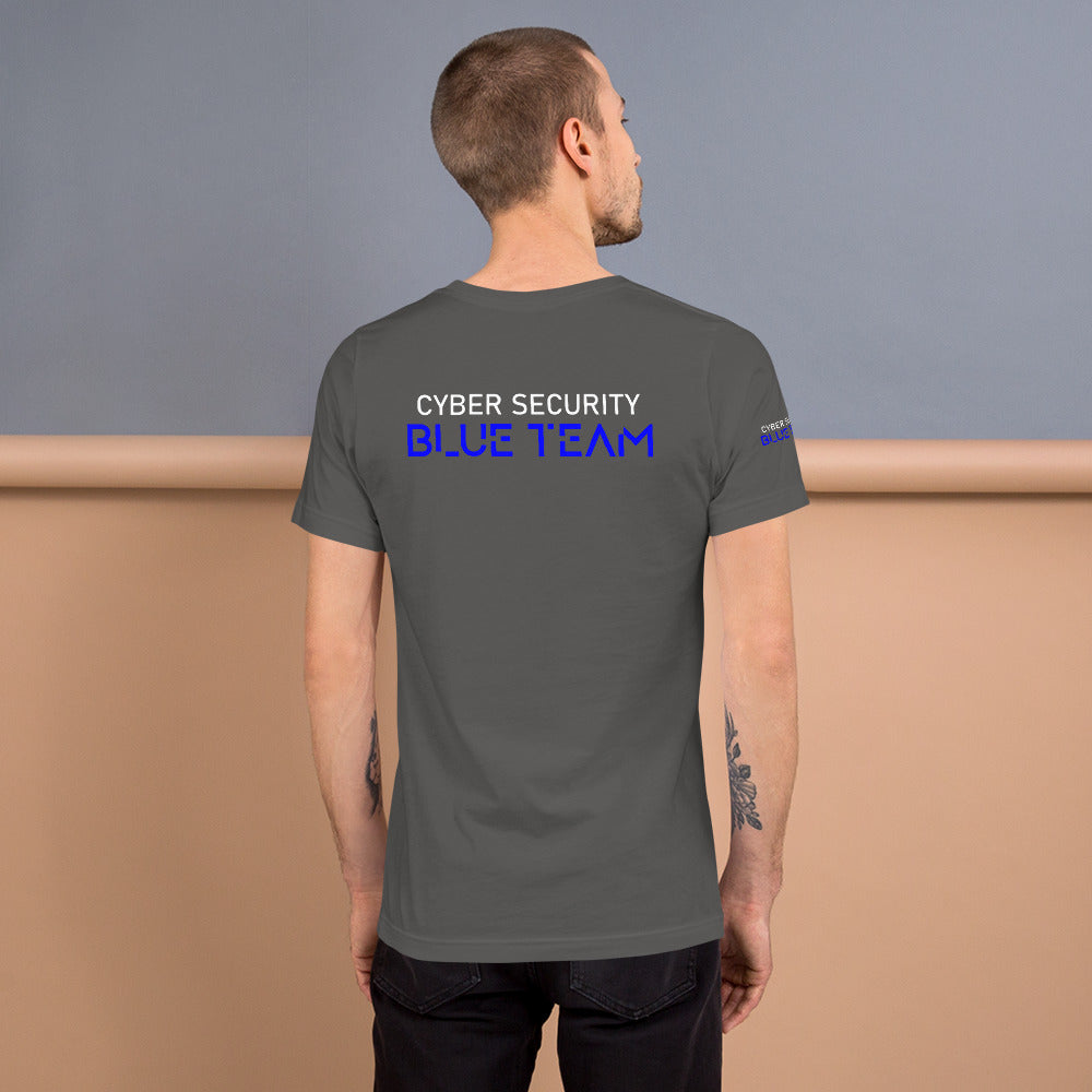 Cybersecurity Blue Team v4 - Short-sleeve unisex t-shirt (back print)