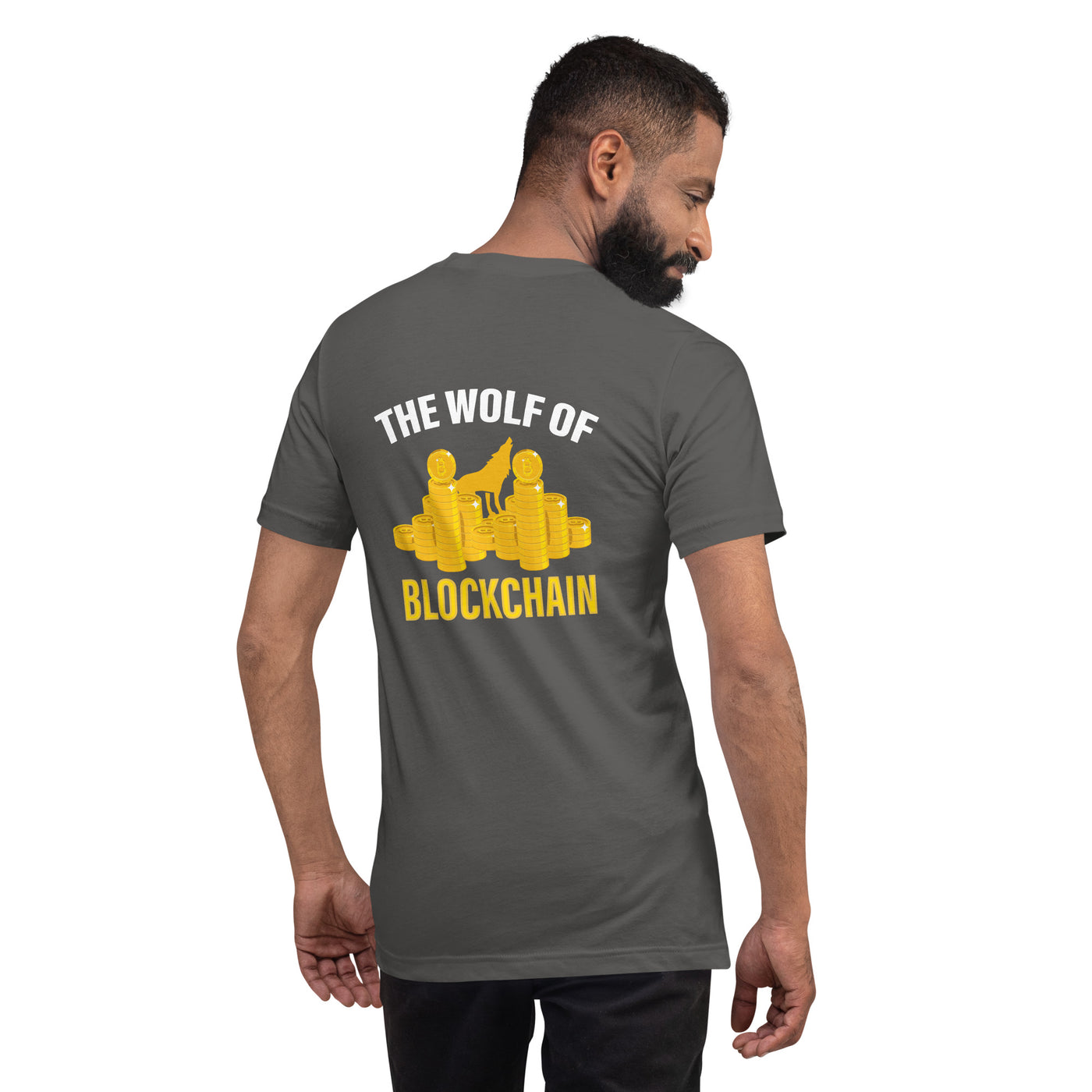 The Wolf of Blockchain - Unisex t-shirt ( Back Print )
