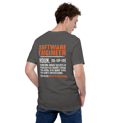 Software Engineer v1 - Unisex t-shirt (back print)
