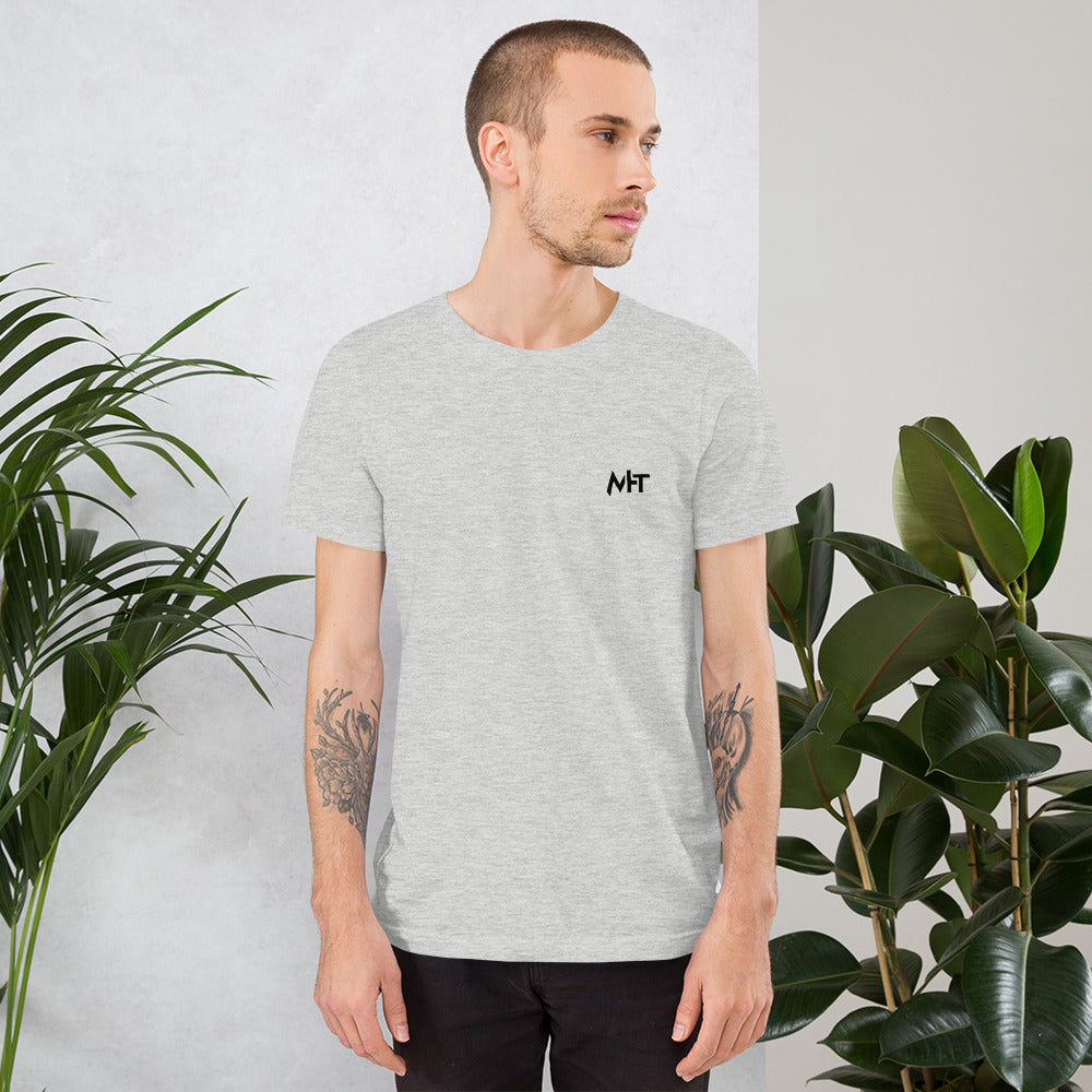 White Hat Hacker - Short-Sleeve Unisex T-Shirt (back print)