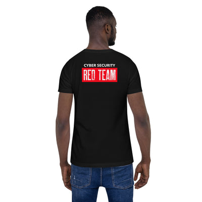 Cyber security red Team v3 - Short-Sleeve Unisex T-Shirt (back print)