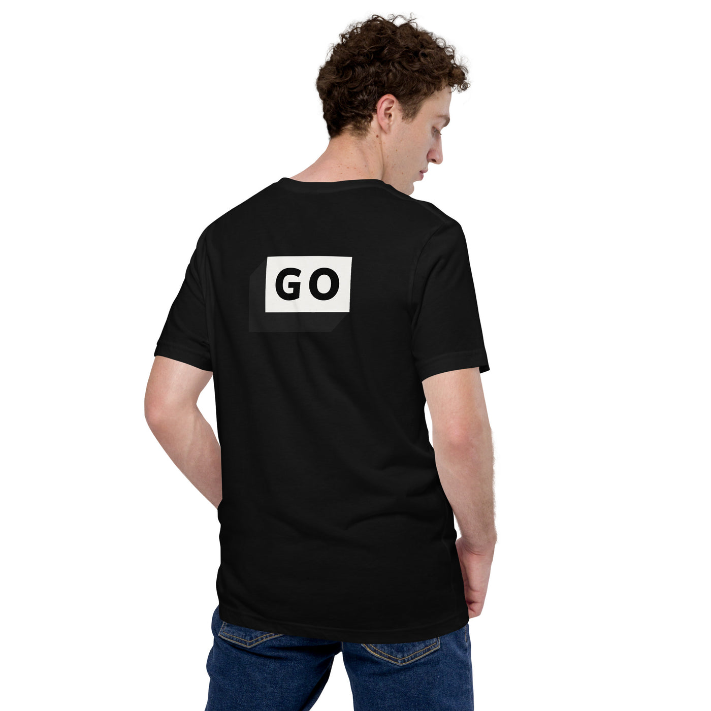 GO - Unisex t-shirt (back print)