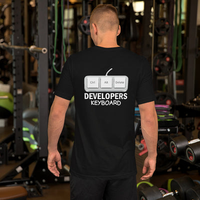 Ctrl+Alt+Del Developer Keyboard - Unisex t-shirt ( Back Print )