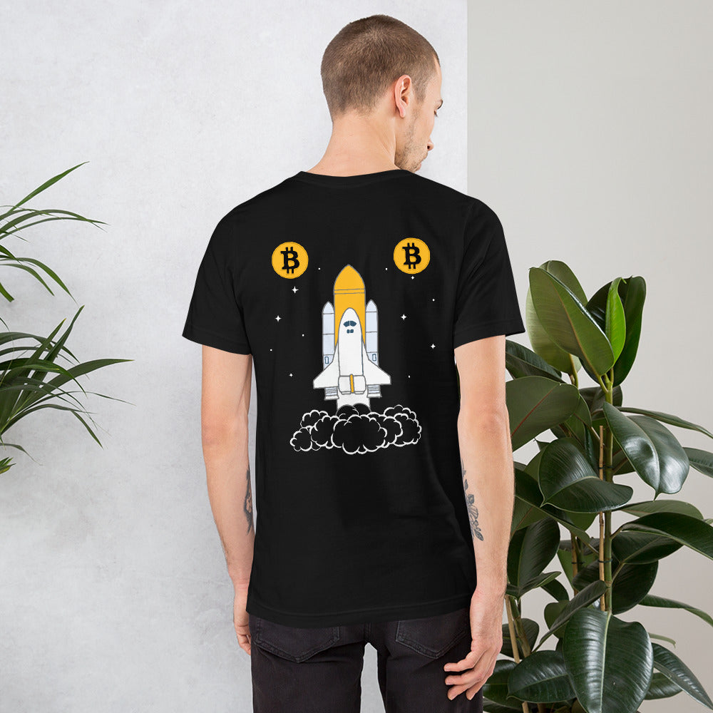 Bitcoin Mobile Unisex t-shirt ( Back Print )