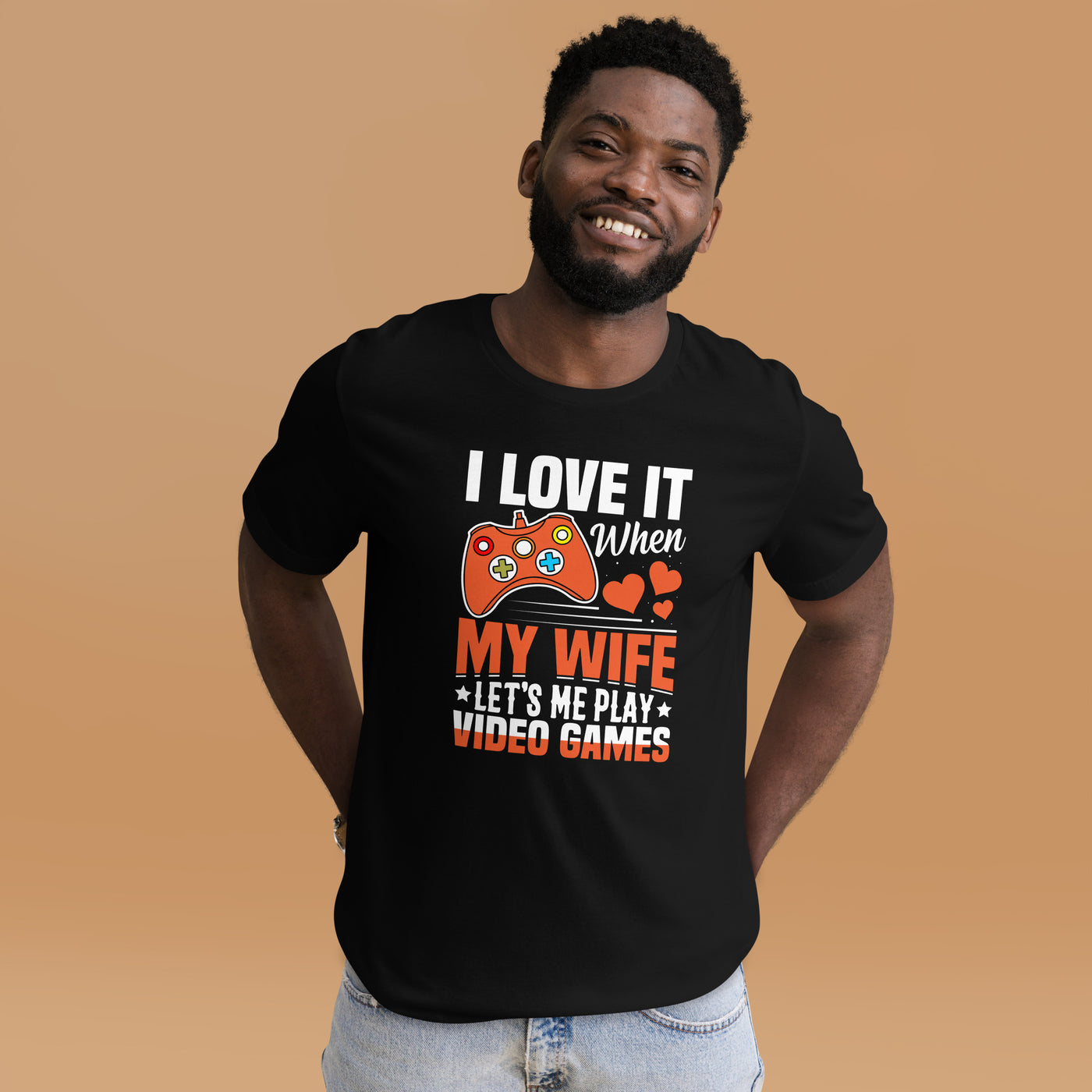 I love it when My wife Let me Play Videogames - Unisex t-shirt
