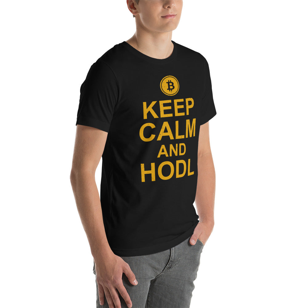 Keep Calm and HODL Unisex t-shirt