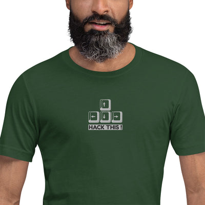 Hack this - Short-Sleeve Unisex T-Shirt (embroidery)