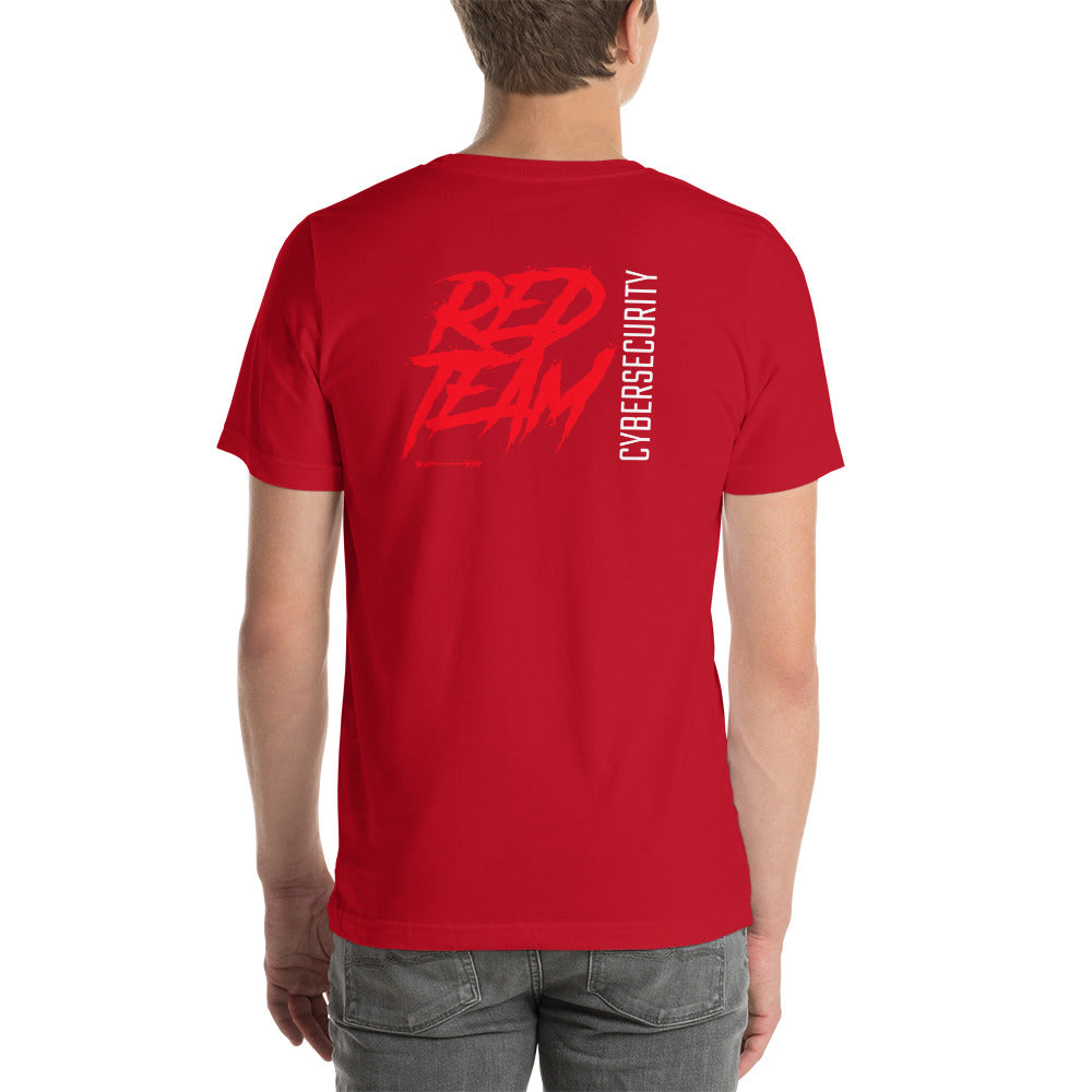 Cyber Security Red Team V10 - Short-sleeve unisex t-shirt ( back print)