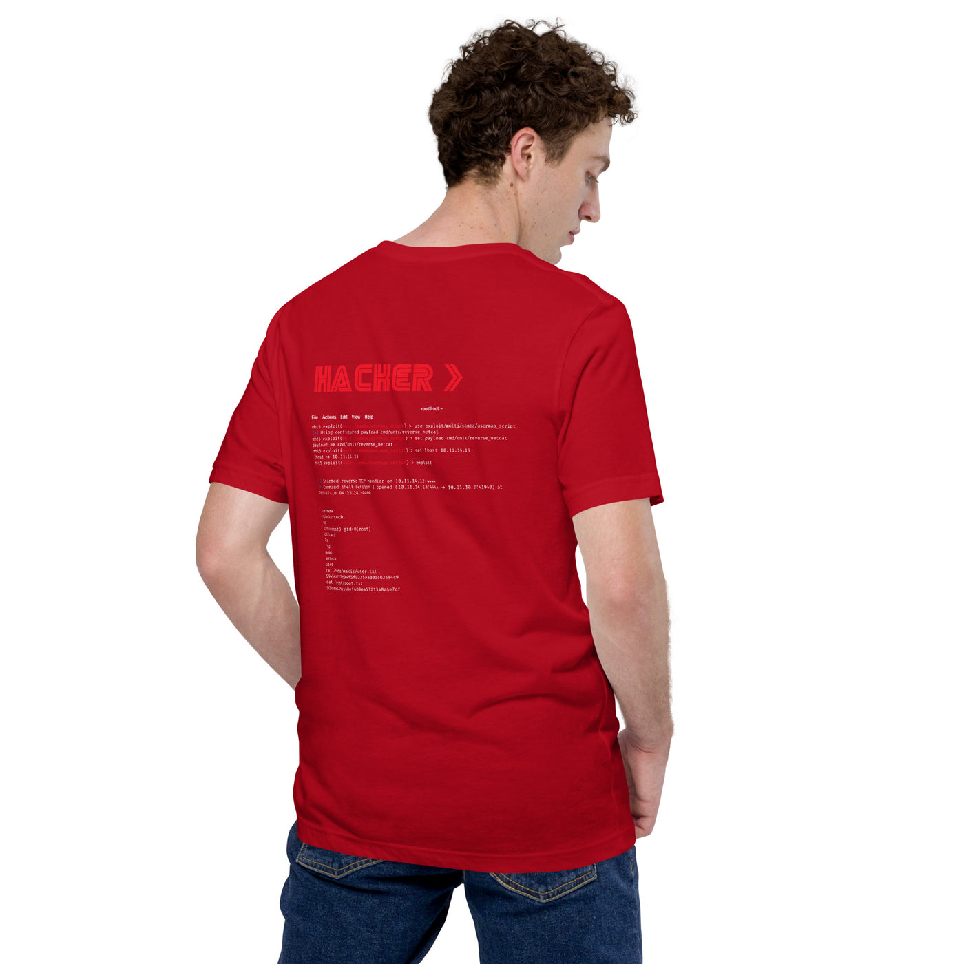 Hacker v3 - Unisex t-shirt (back print)
