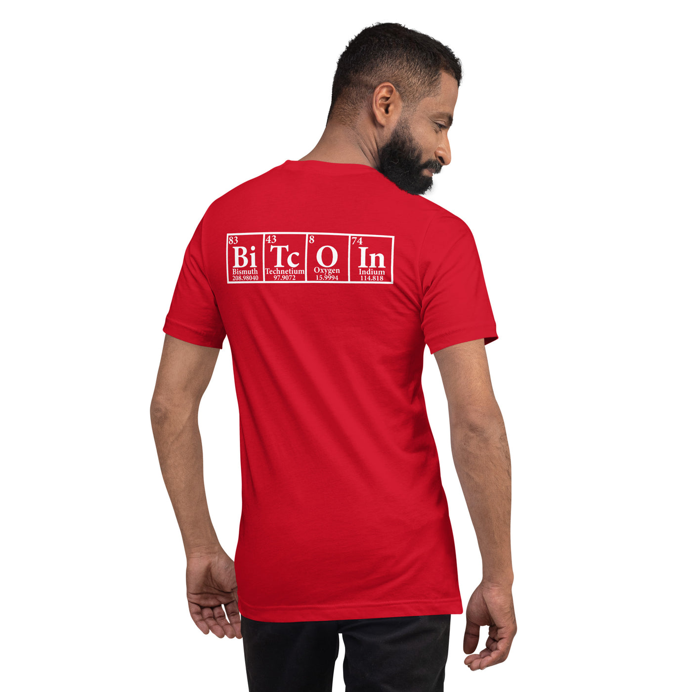 Bitcoin Periodic Table Unisex t-shirt ( Back Print )