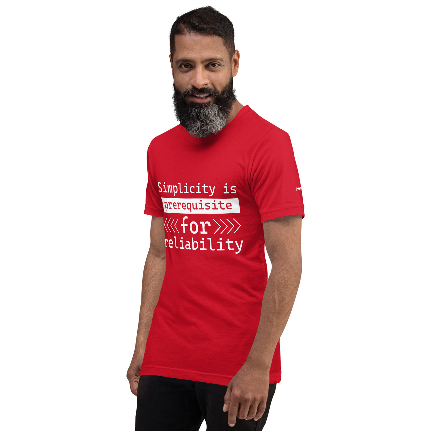 Simplicity is the prerequisite for reliability Unisex t-shirt