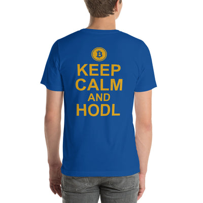 Keep Calm and HODL Unisex t-shirt