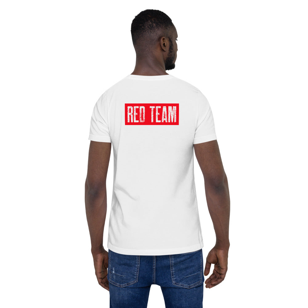 Cyber Security Red Team V1 - Short-Sleeve Unisex T-Shirt (back print)