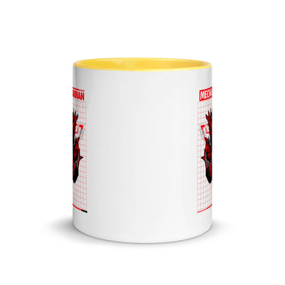 Red Mecha Guardian - Mug with Color Inside