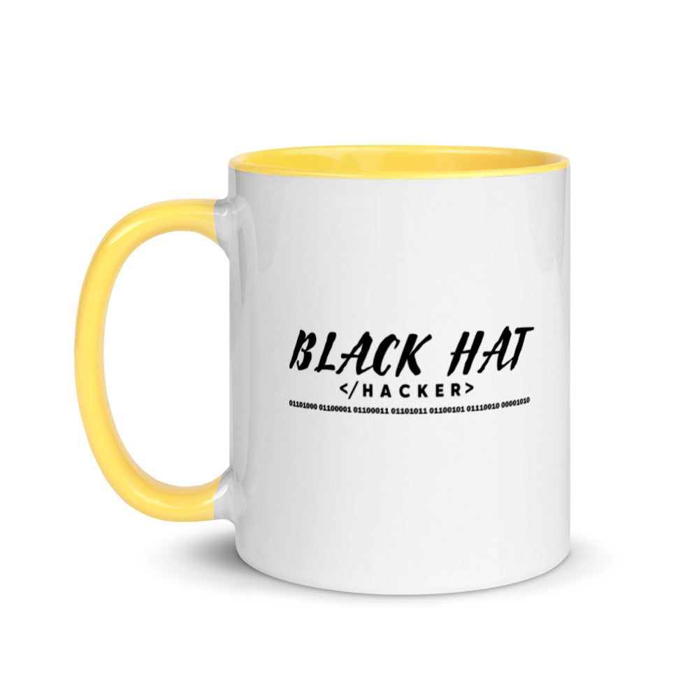 Black Hat Hacker V2 - Mug with Color Inside