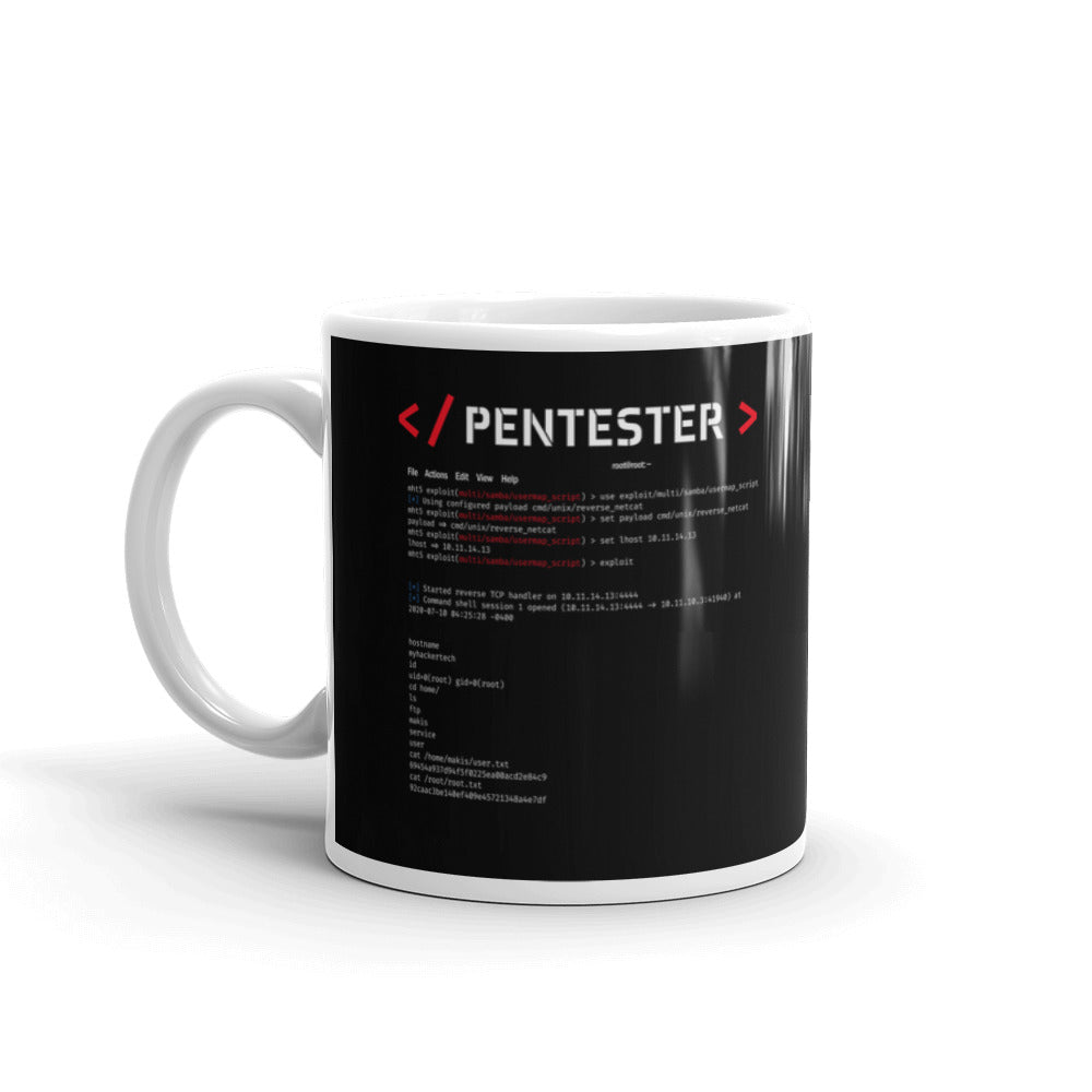 Pentester v1 - White glossy mug