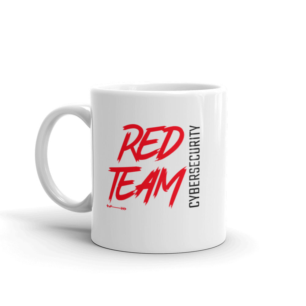 Cyber Security Red Team v6 - White glossy mug