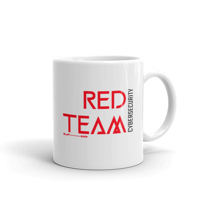 Cyber Security Red Team v4 - White glossy mug