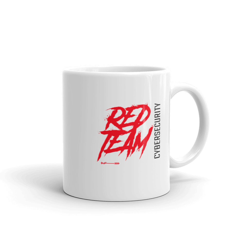 Cyber Security Red Team V10 - White glossy mug