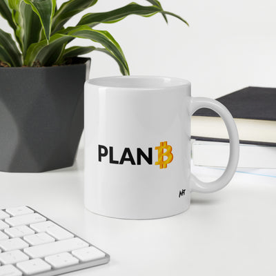 Plan Bitcoin V1 - White glossy mug