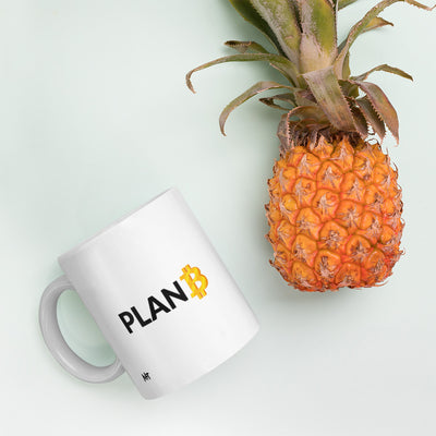 Plan B v1 - White glossy mug