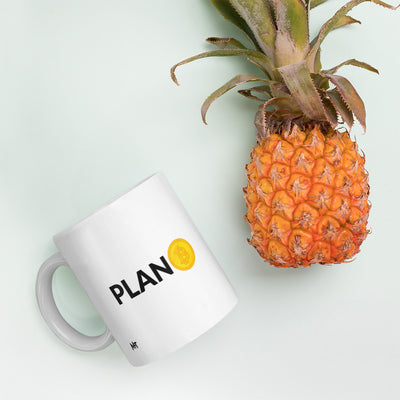 Plan B - White glossy mug