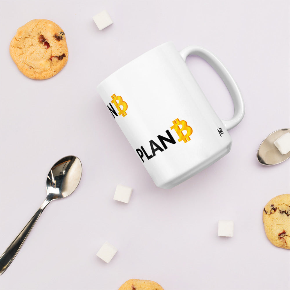 Plan B v1 - White glossy mug