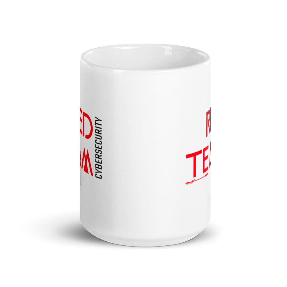 Cyber Security Red Team v4 - White glossy mug