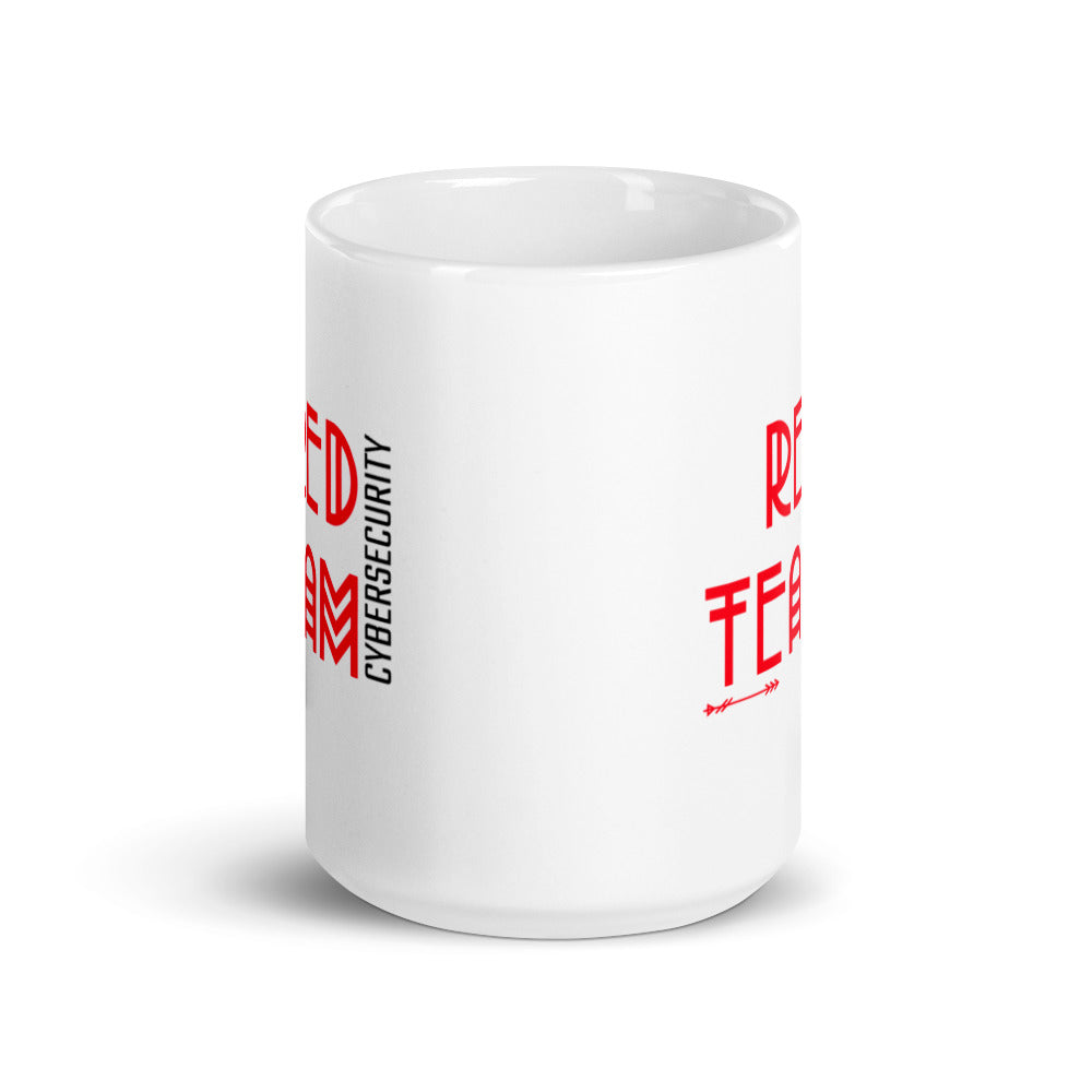 Cyber Security Red Team v5 - White glossy mug