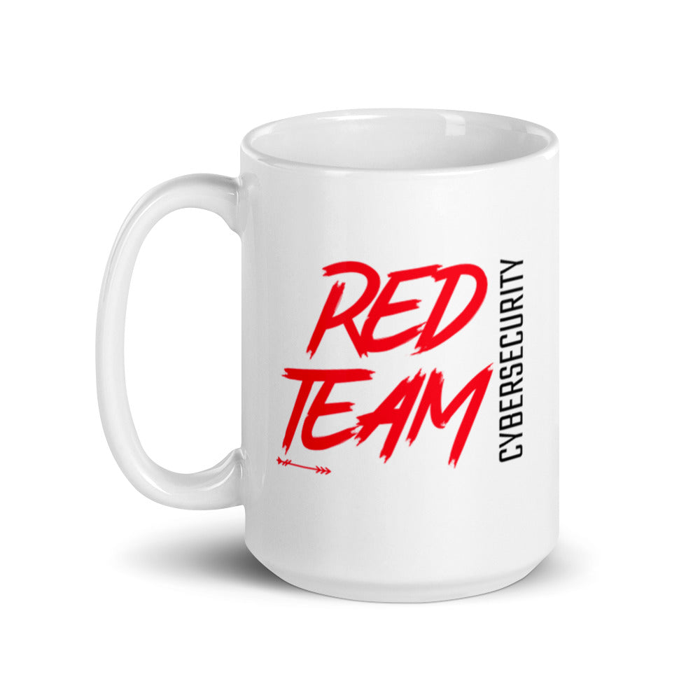 Cyber Security Red Team v6 - White glossy mug