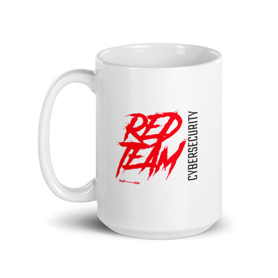 Cyber Security Red Team V10 - White glossy mug