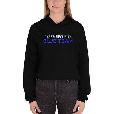 Cybersecurity Blue Team v4 - Crop Hoodie