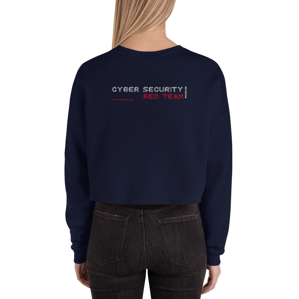 Cyber Security Red Team v2 - Crop Sweatshirt (back print)