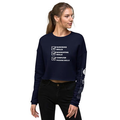 Computer Hacking Skills - Crop Sweatshirt