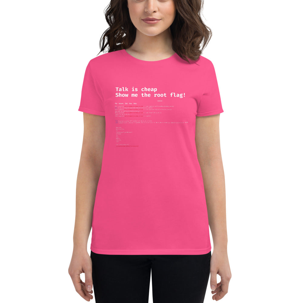 Talk is cheap - Women's short sleeve t-shirt