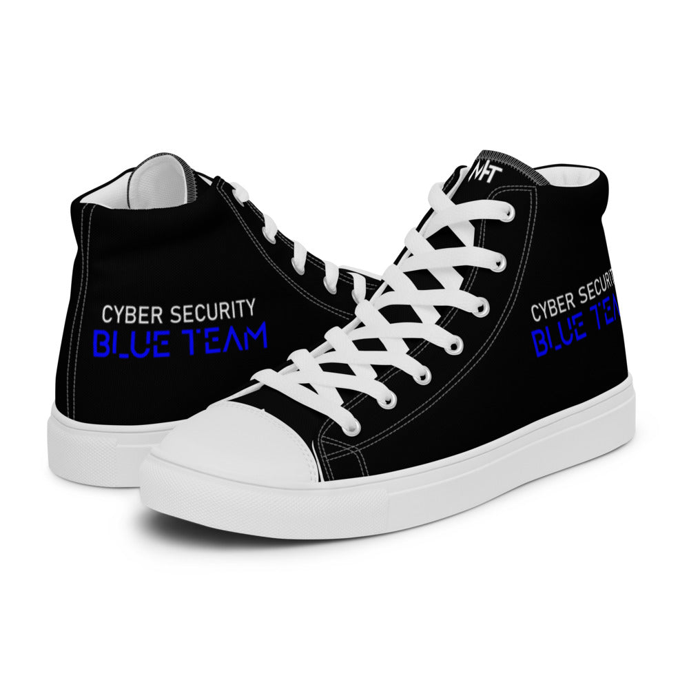 Cybersecurity Blue Team v4 - Women’s high top canvas shoes
