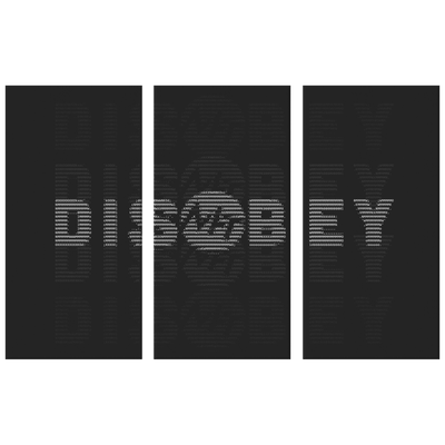 Disobey - 3 piece canvas